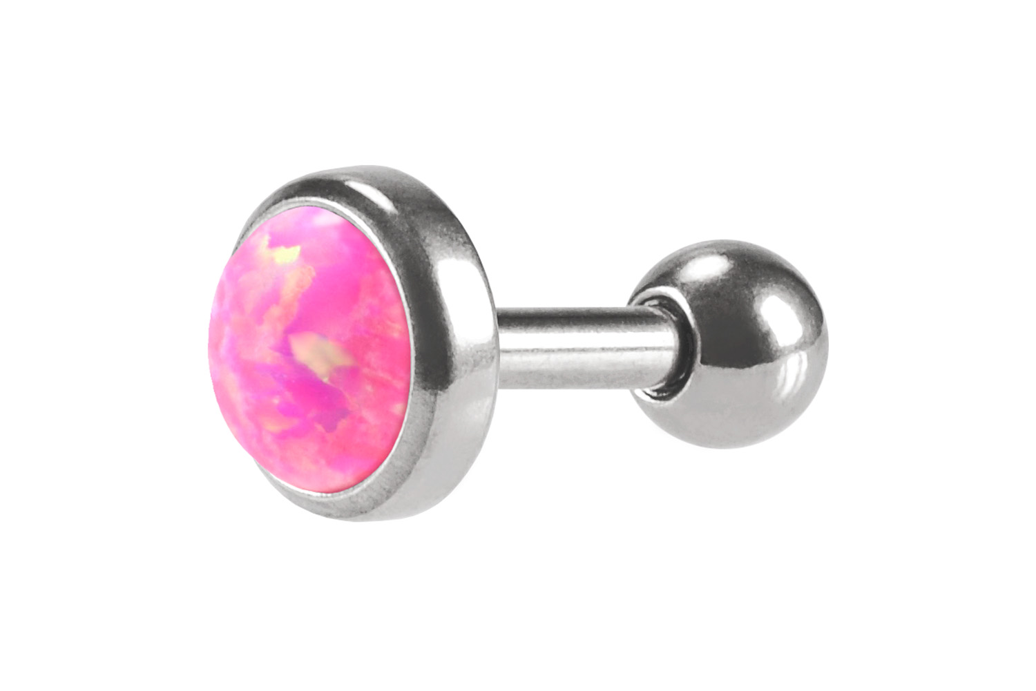 Chirurgenstahl Ohrpiercing SYNTHETISCHER OPAL ++SALE++